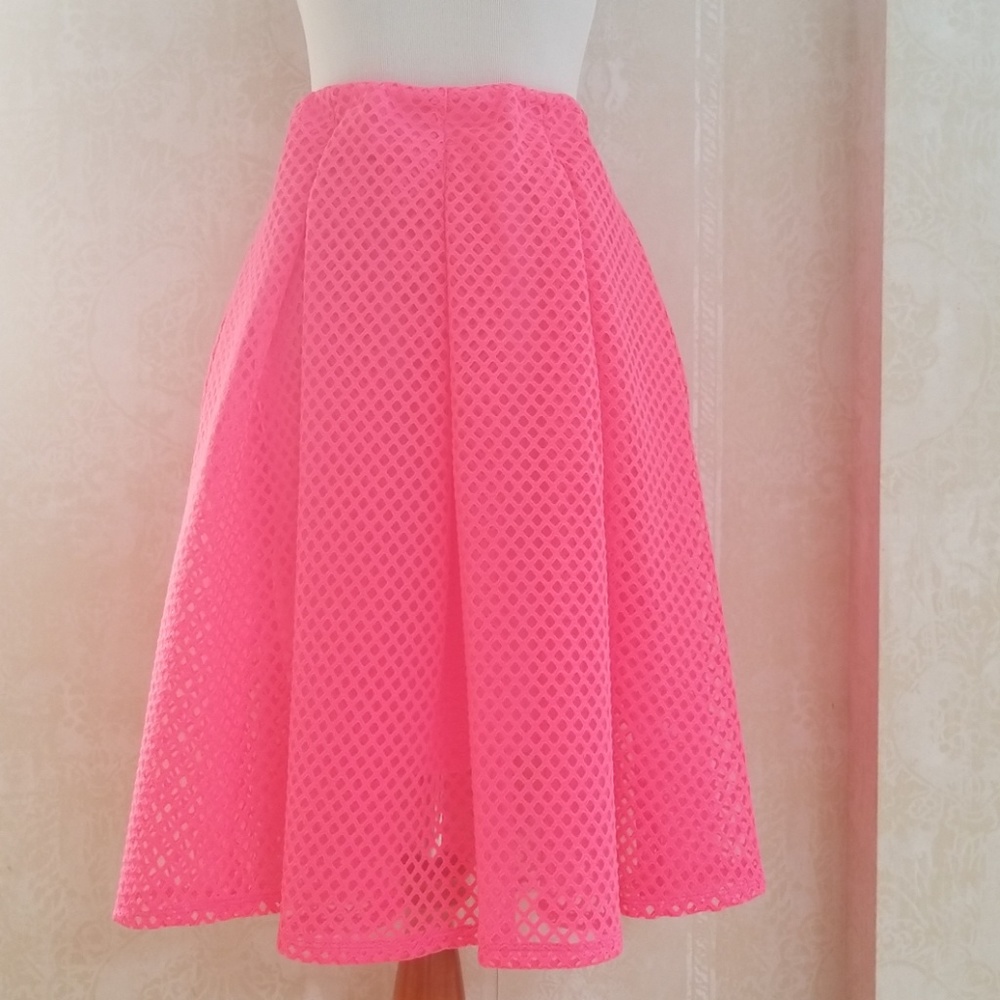 Vibrant Mesh Skirt